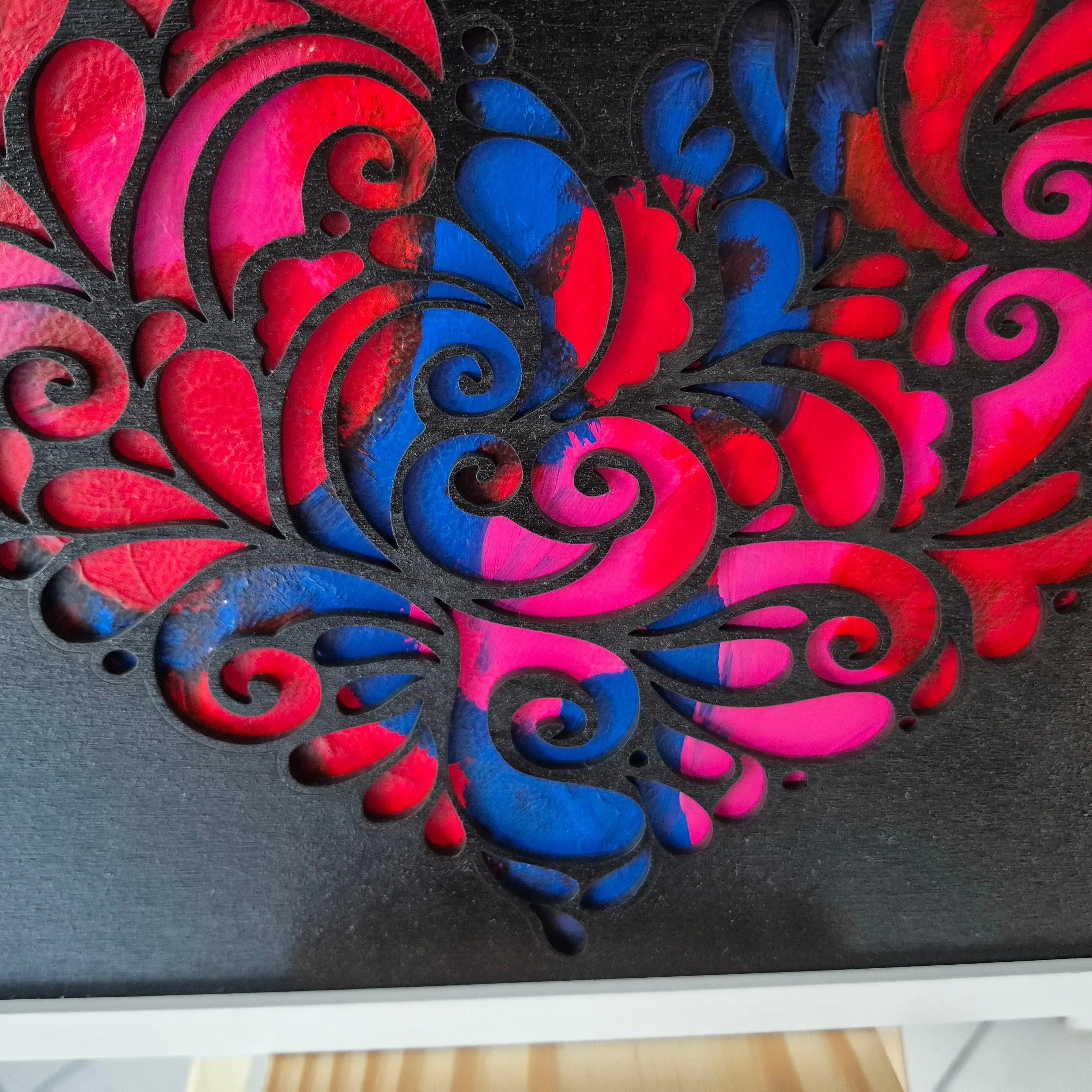 L'Éclat Intérieur : Tableau Cœur Artisanal Gravea