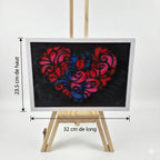 L'Éclat Intérieur : Tableau Cœur Artisanal Gravea