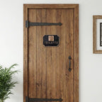 Plaque Toilette Bois Gravé Pictogramme Rieur Gravea